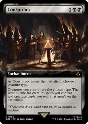 Conspiracy (Extended Art) card from Universes Beyond: Assassin's Creed