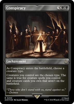 Conspiracy (Foil Etched) card from Universes Beyond: Assassin's Creed