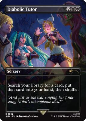 Diabolic Tutor (1592) card from Secret Lair Drop Series