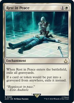 Rest in Peace card from Universes Beyond: Assassin's Creed