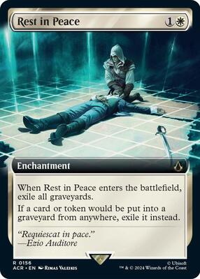 Rest in Peace (Extended Art) card from Universes Beyond: Assassin's Creed