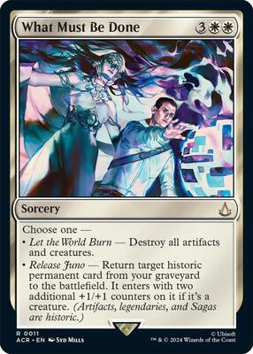 What Must Be Done card from Universes Beyond: Assassin's Creed