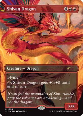 Shivan Dragon (1709) card from Secret Lair Drop Series