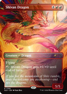 Shivan Dragon (1709) (Rainbow Foil) card from Secret Lair Drop Series
