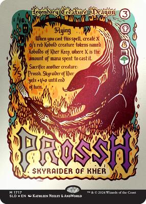 Prossh, Skyraider of Kher (Rainbow Foil) card from Secret Lair Drop Series