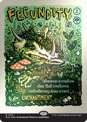 Fecundity (Rainbow Foil) card from Secret Lair Drop Series