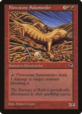 Flowstone Salamander card from Tempest