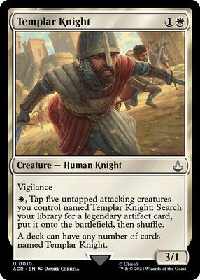 Templar Knight card from Universes Beyond: Assassin's Creed