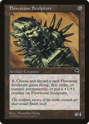 Flowstone Sculpture card from Tempest