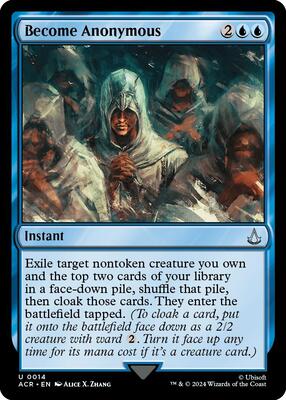 Become Anonymous card from Universes Beyond: Assassin's Creed