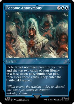 Become Anonymous (Foil Etched) card from Universes Beyond: Assassin's Creed