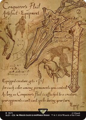 Conqueror's Flail card from Secret Lair Drop Series