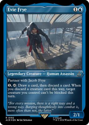Evie Frye (Foil Etched) card from Universes Beyond: Assassin's Creed