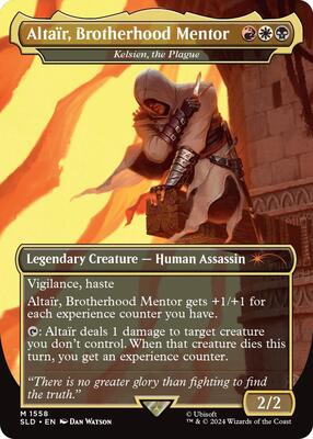 Altair, Brotherhood Mentor - Kelsien, the Plague card from Secret Lair Drop Series