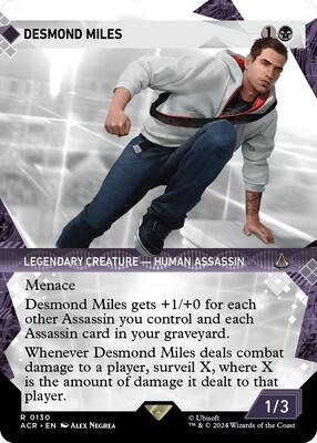 Desmond Miles (Showcase) card from Universes Beyond: Assassin's Creed