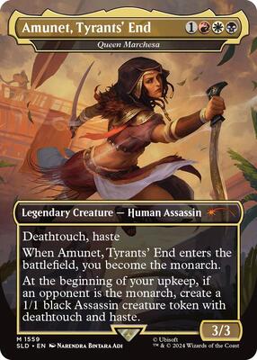 Amunet, Tyrants' End - Queen Marchesa card from Secret Lair Drop Series