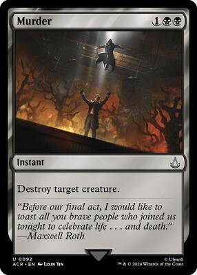 Murder card from Universes Beyond: Assassin's Creed