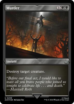 Murder (Foil Etched) card from Universes Beyond: Assassin's Creed