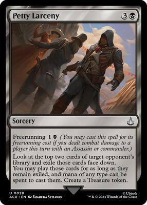 Petty Larceny card from Universes Beyond: Assassin's Creed