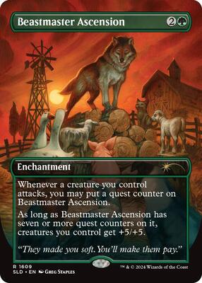Beastmaster Ascension card from Secret Lair Drop Series