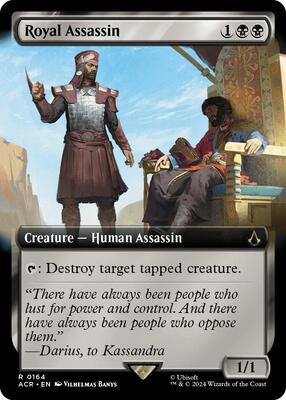 Royal Assassin (Extended Art) card from Universes Beyond: Assassin's Creed