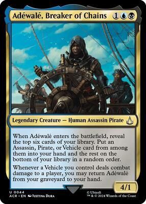 Adewale, Breaker of Chains card from Universes Beyond: Assassin's Creed