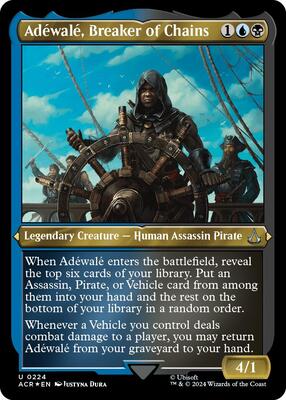 Adewale, Breaker of Chains (Foil Etched) card from Universes Beyond: Assassin's Creed