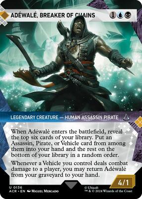 Adewale, Breaker of Chains (Showcase) card from Universes Beyond: Assassin's Creed