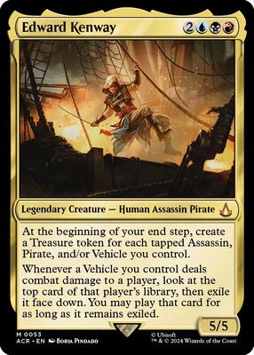 Edward Kenway card from Universes Beyond: Assassin's Creed