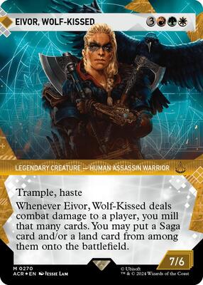 Eivor, Wolf-Kissed (Showcase) (Textured Foil) card from Universes Beyond: Assassin's Creed
