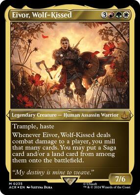 Eivor, Wolf-Kissed (Foil Etched) card from Universes Beyond: Assassin's Creed