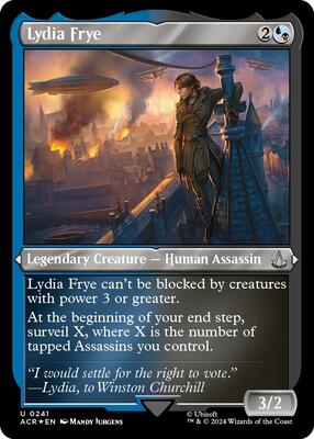 Lydia Frye (Foil Etched) card from Universes Beyond: Assassin's Creed