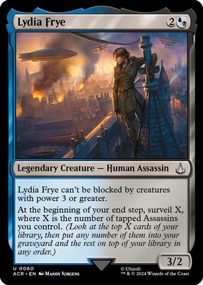Lydia Frye card from Universes Beyond: Assassin's Creed