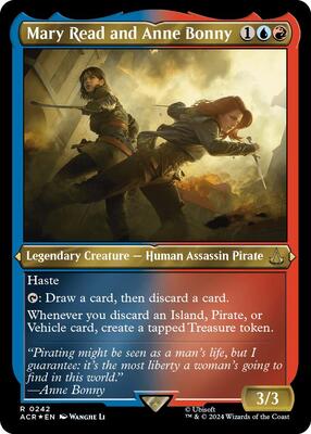 Mary Read and Anne Bonny (Foil Etched) card from Universes Beyond: Assassin's Creed