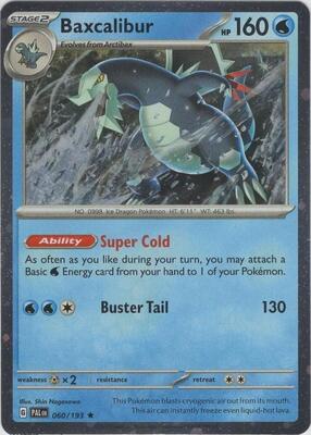 Baxcalibur - 060/193 (Cosmos Holo) card from Blister Exclusives