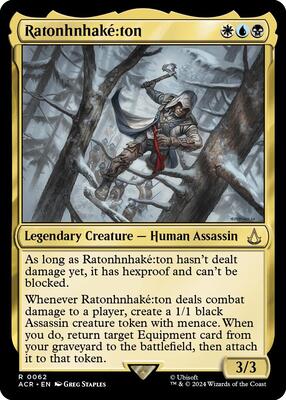 Ratonhnhake:ton card from Universes Beyond: Assassin's Creed