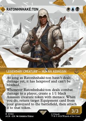 Ratonhnhake:ton (Showcase) card from Universes Beyond: Assassin's Creed
