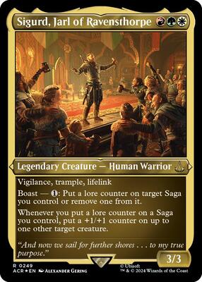 Sigurd, Jarl of Ravensthorpe (Foil Etched) card from Universes Beyond: Assassin's Creed