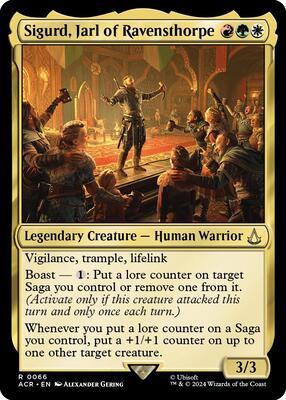 Sigurd, Jarl of Ravensthorpe card from Universes Beyond: Assassin's Creed
