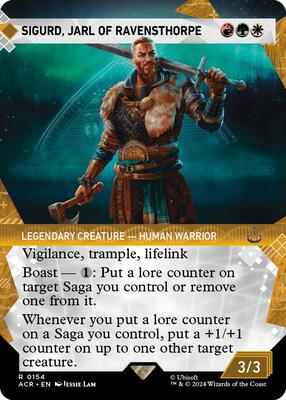 Sigurd, Jarl of Ravensthorpe (Showcase) card from Universes Beyond: Assassin's Creed