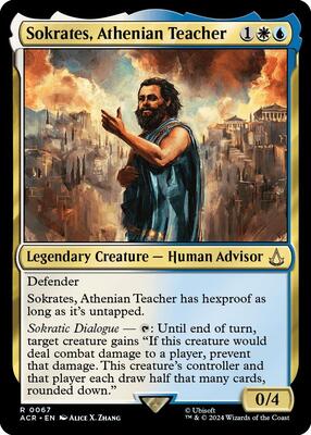 Sokrates, Athenian Teacher card from Universes Beyond: Assassin's Creed