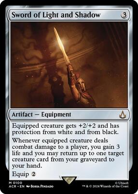 Sword of Light and Shadow card from Universes Beyond: Assassin's Creed