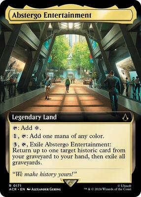Abstergo Entertainment (Extended Art) card from Universes Beyond: Assassin's Creed
