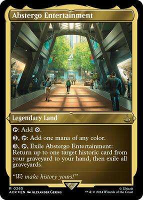 Abstergo Entertainment (Foil Etched) card from Universes Beyond: Assassin's Creed