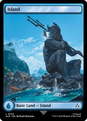 Island (0104) card from Universes Beyond: Assassin's Creed