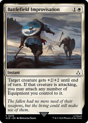 Battlefield Improvisation card from Universes Beyond: Assassin's Creed