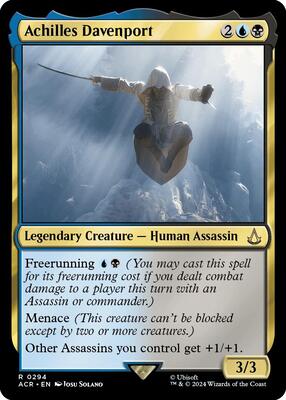 Achilles Davenport card from Universes Beyond: Assassin's Creed