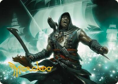 Adewale, Breaker of Chains Art Card (Gold-Stamped Signature) card from Art Series: Universes Beyond: Assassin's Creed