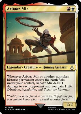 Arbaaz Mir card from Universes Beyond: Assassin's Creed