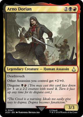 Arno Dorian card from Universes Beyond: Assassin's Creed